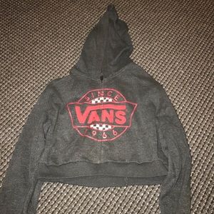 vans cropped hoodie